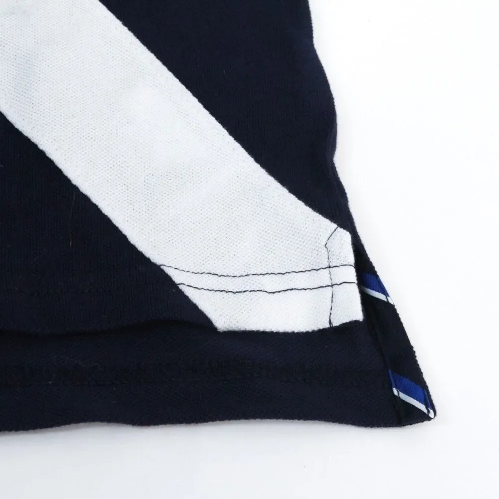 Polo Ralph Lauren Boys Polo Shirt 24M Navy Blue Diagonal Sash USA Flag NWOT